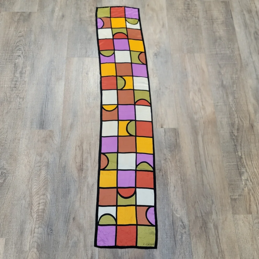 Echo silk scarf